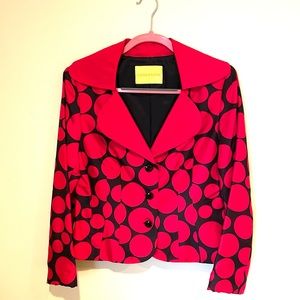 Flores & Flores silk red and black jacket